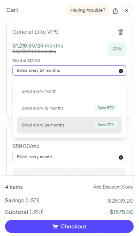 Liquid Web Checkout Page