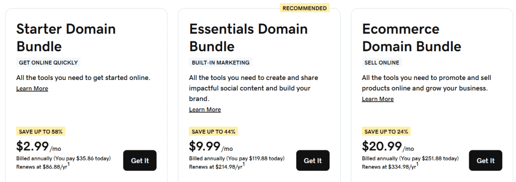 GoDaddy Current Discount